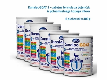 Danalac GOAT 1 začetna formula iz kozjega mleka 6 x 400 g