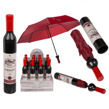Darilni set - dežnik kot steklenica vina