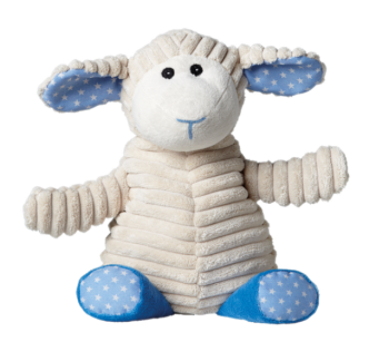 Warmies, grelna igrača mini ovčka-modra termoformofor
