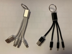 Polnilni kabel 4 in 1 z obeskom za ključe